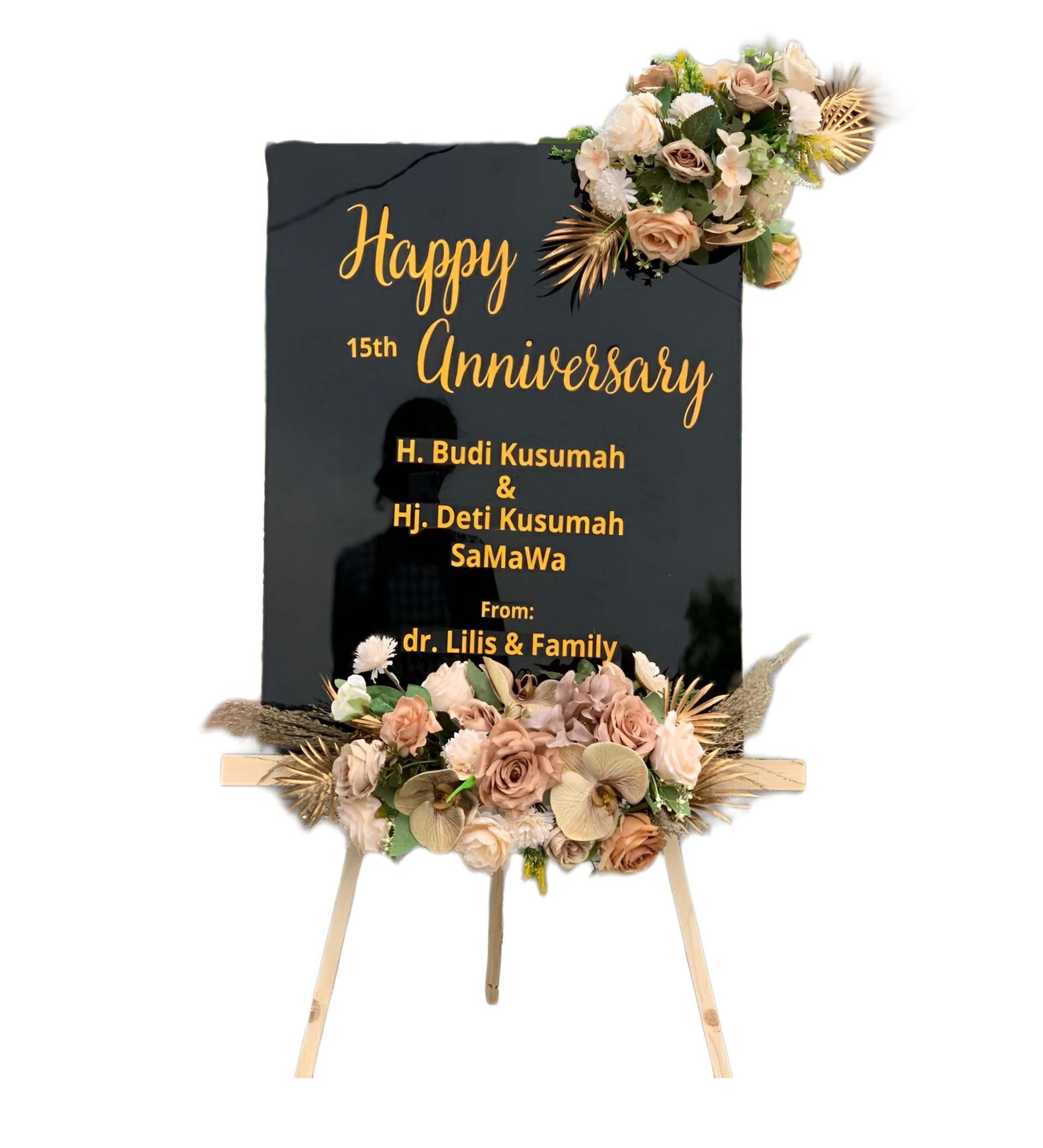 Papan Bunga Akrilik Kubutambahan