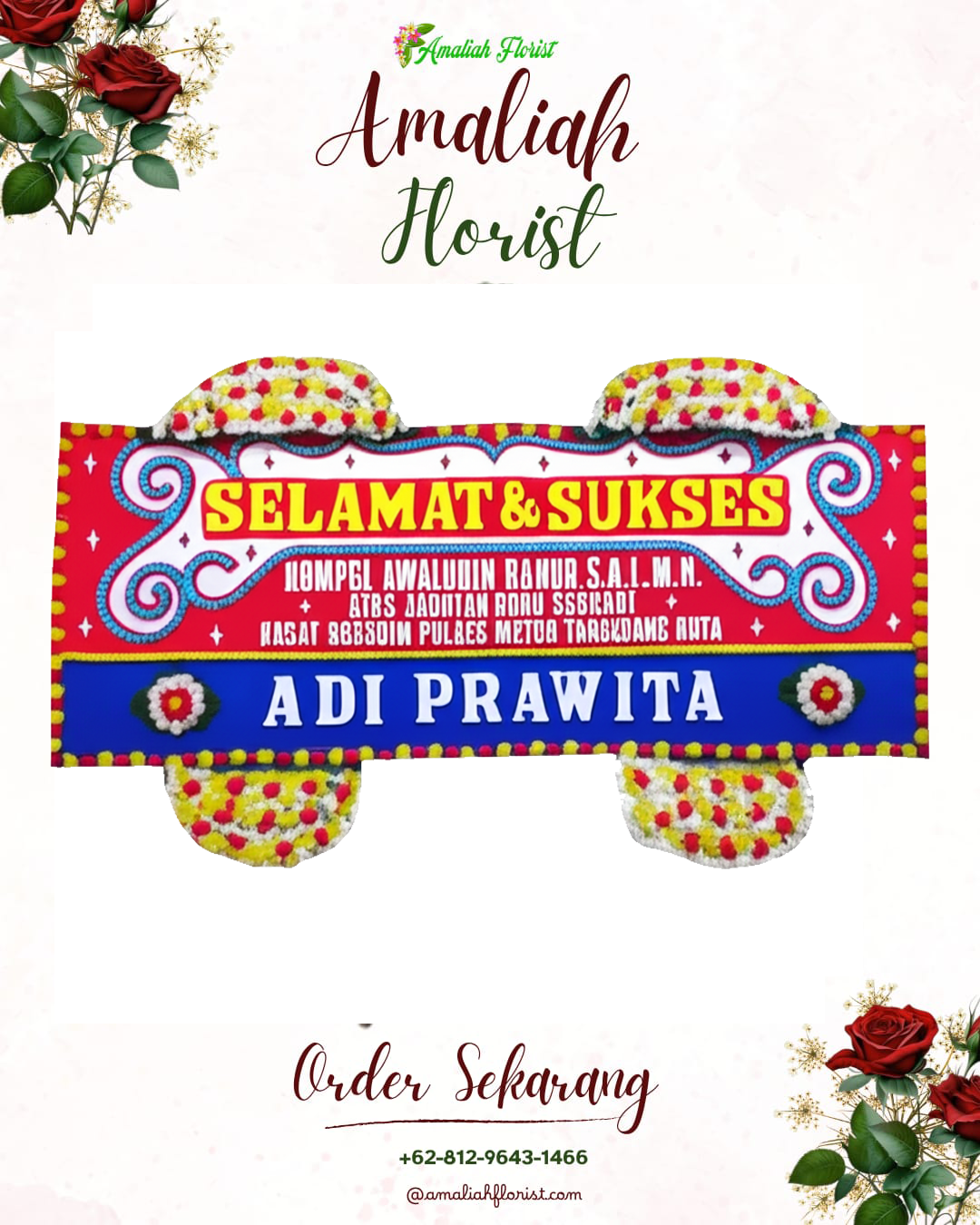 Papan Bunga Ucapan Selamat Kubutambahan